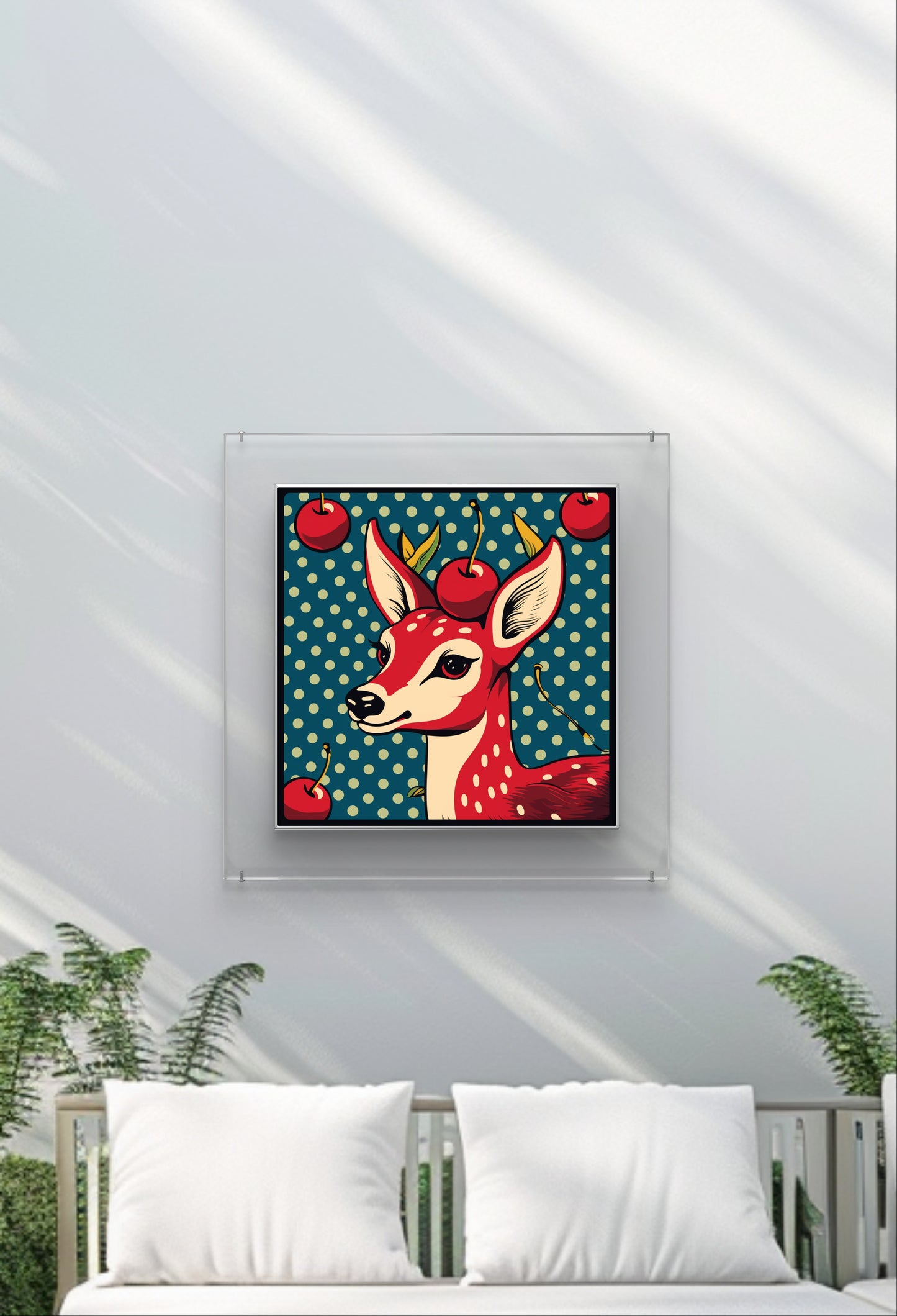Baby Deer Garden Wall Art