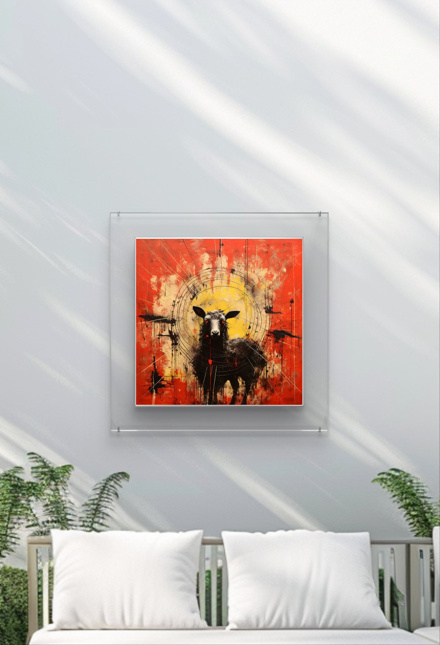 Atomic Sheep Garden Wall Art