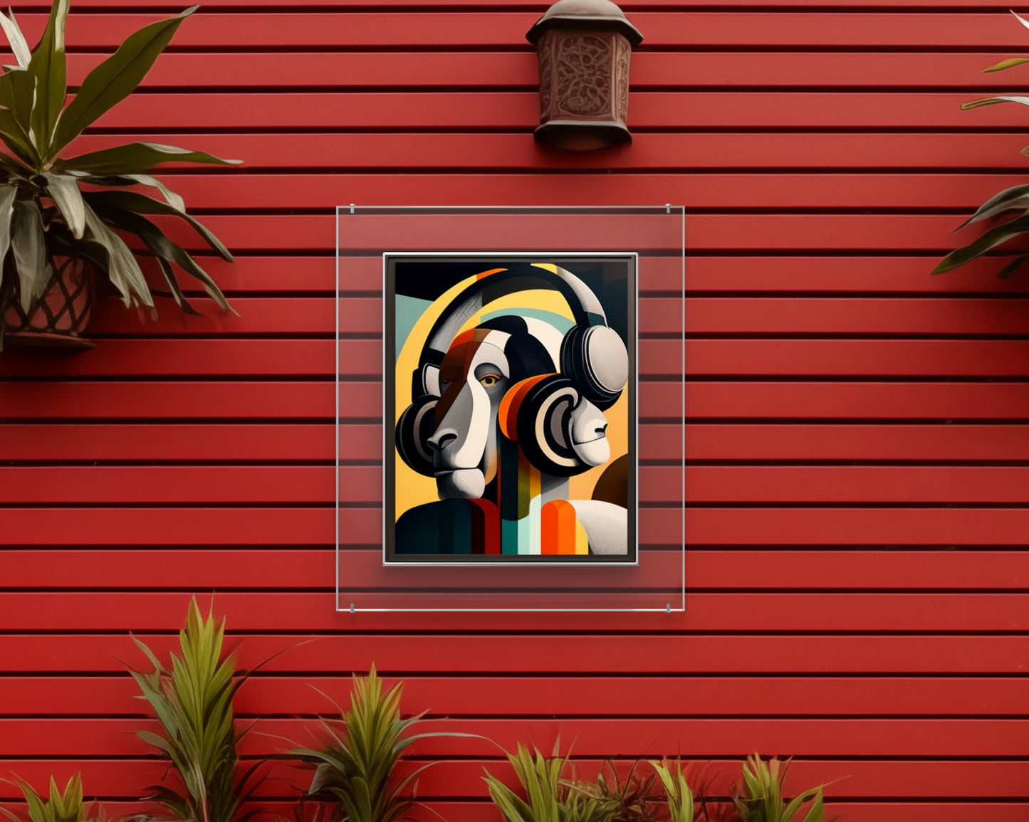 Garden wall art 'I am Baboon '