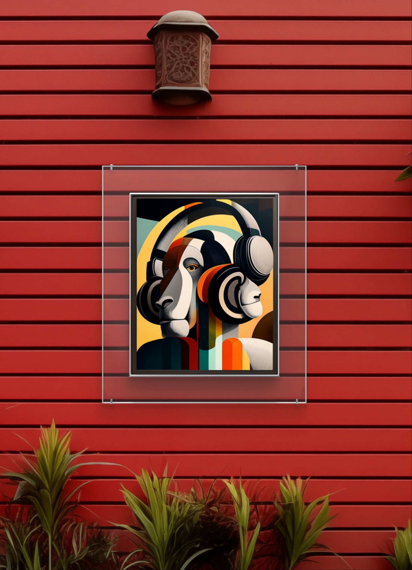 Garden wall art 'I am Baboon '
