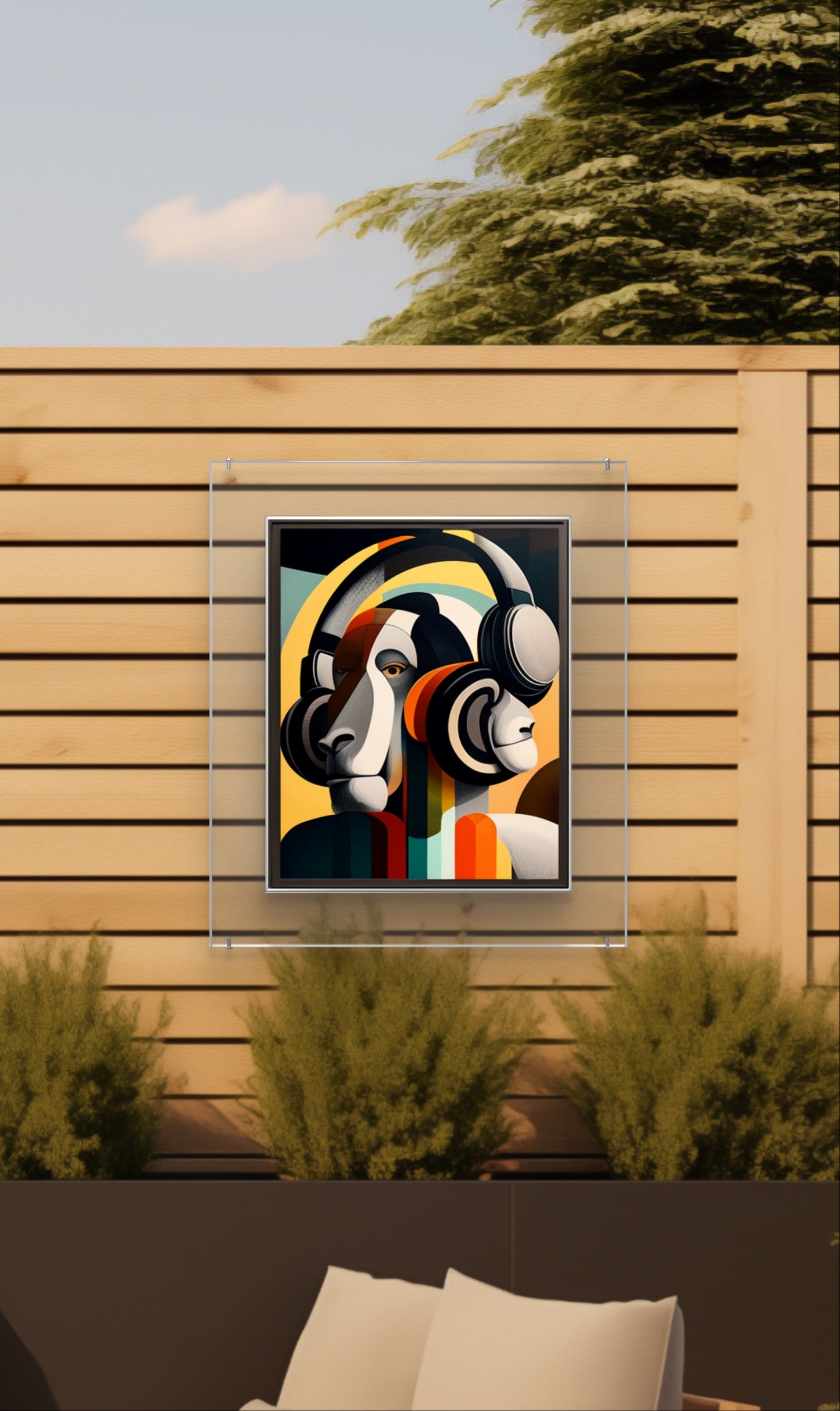 Garden wall art 'I am Baboon '
