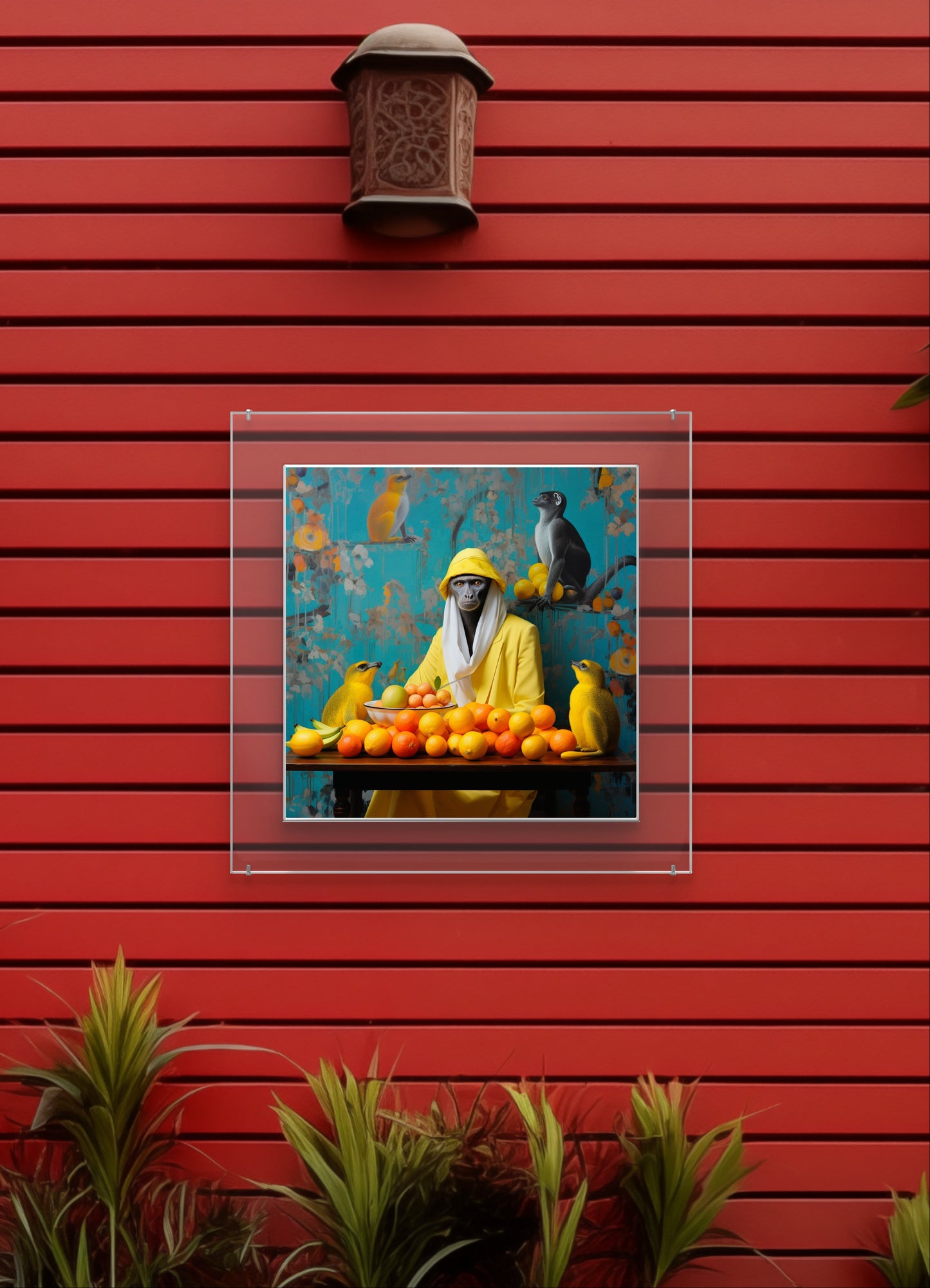 LLama Pawer Garden Wall Art