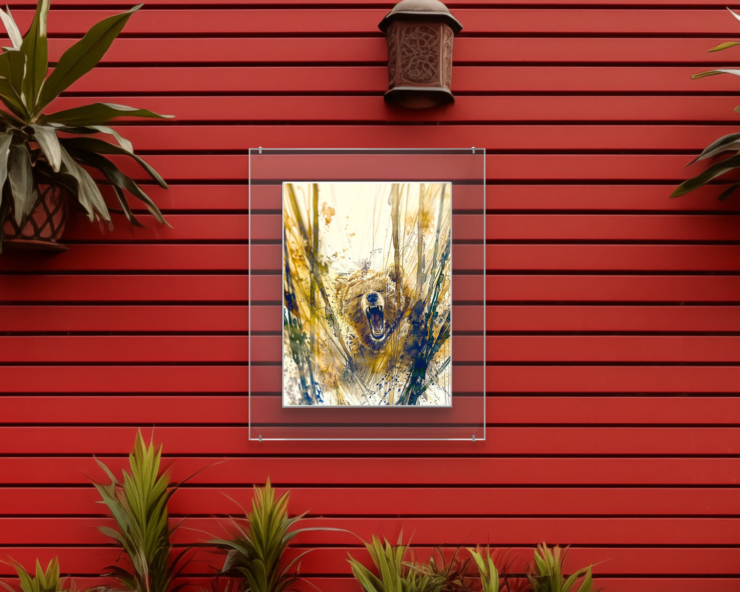 Bad Girl Bear Garden Wall Art