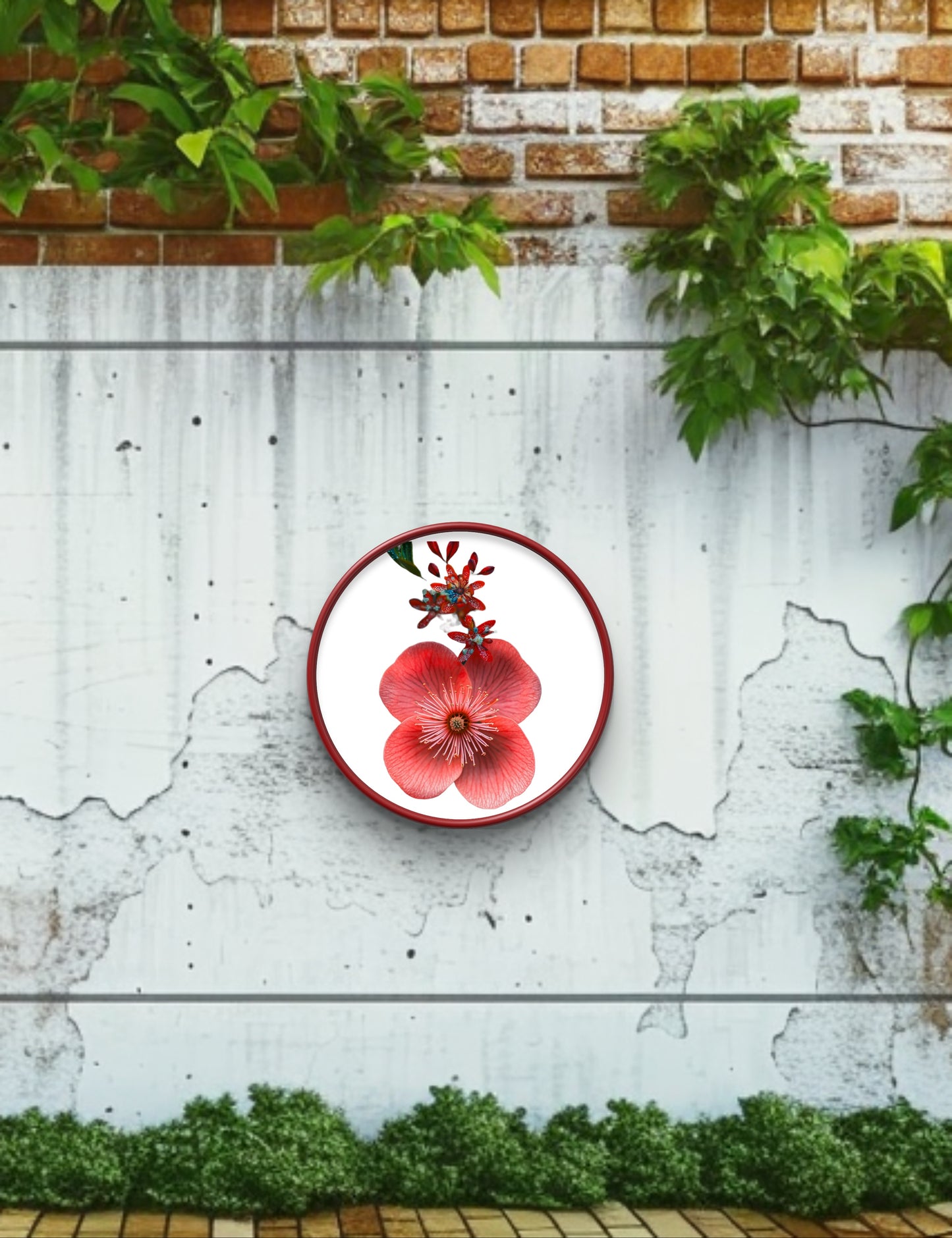 Plain Flower Garden Wall Art