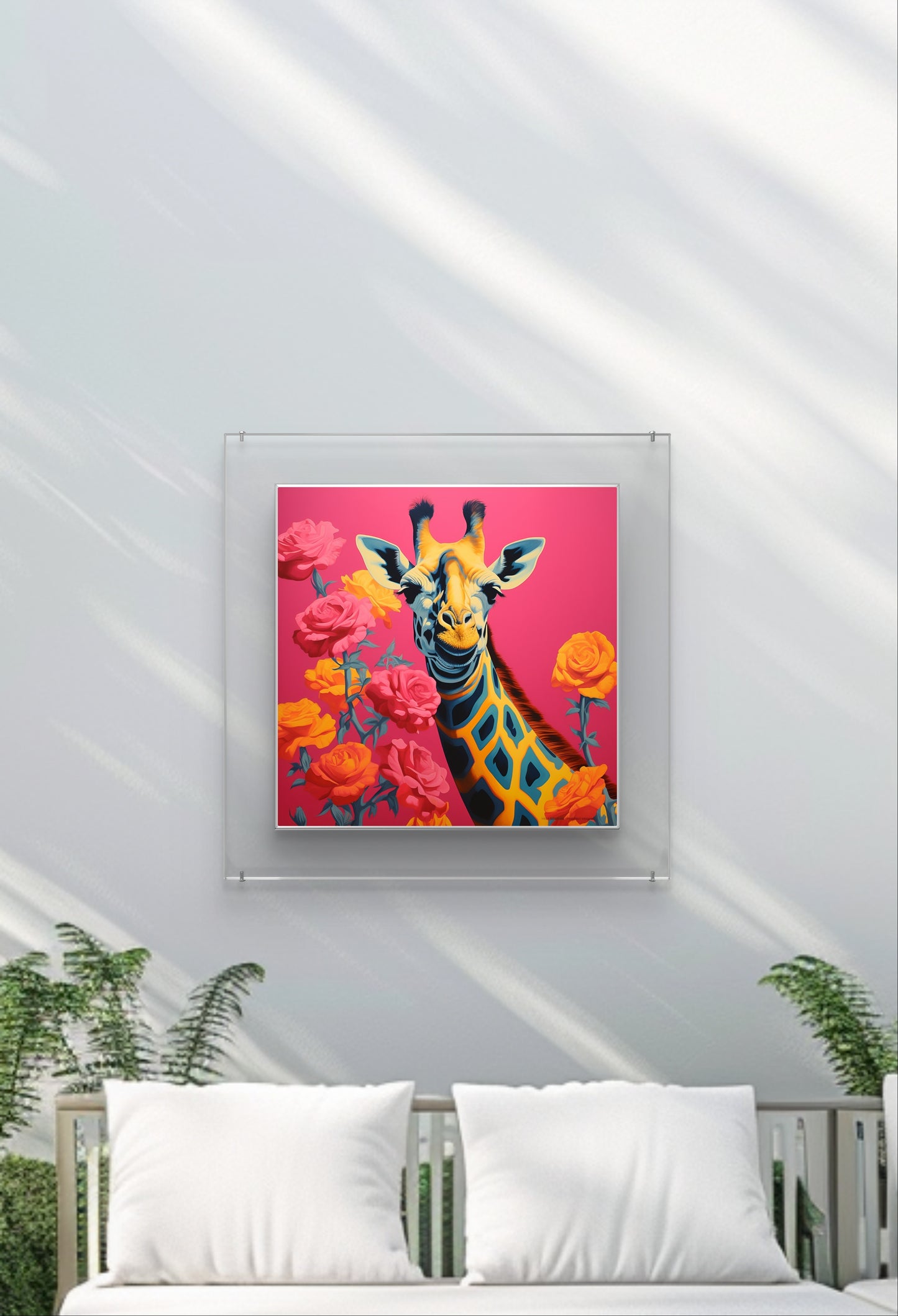 Giraffe Garden Wall Art