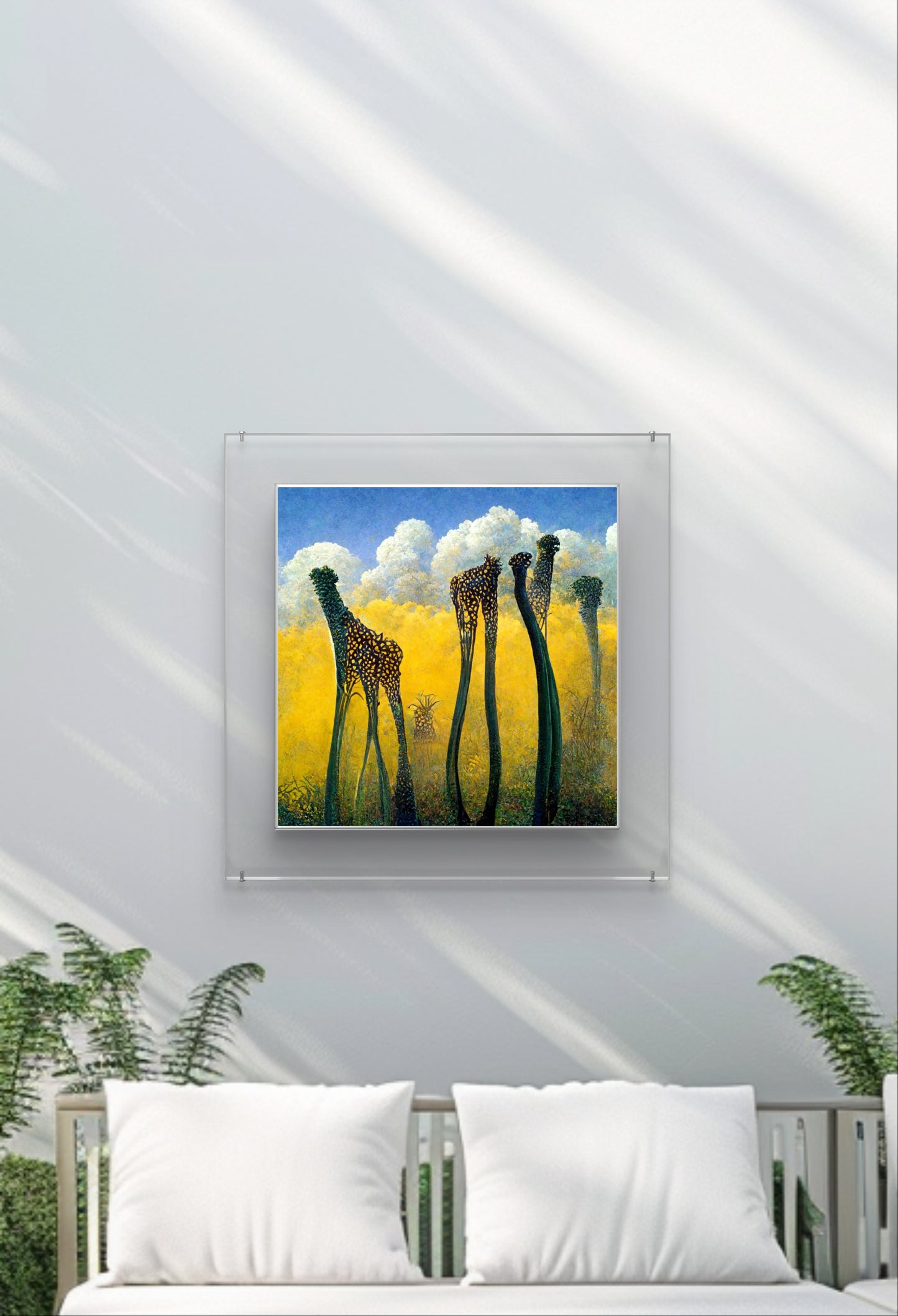 Giraffes Garden Wall Art