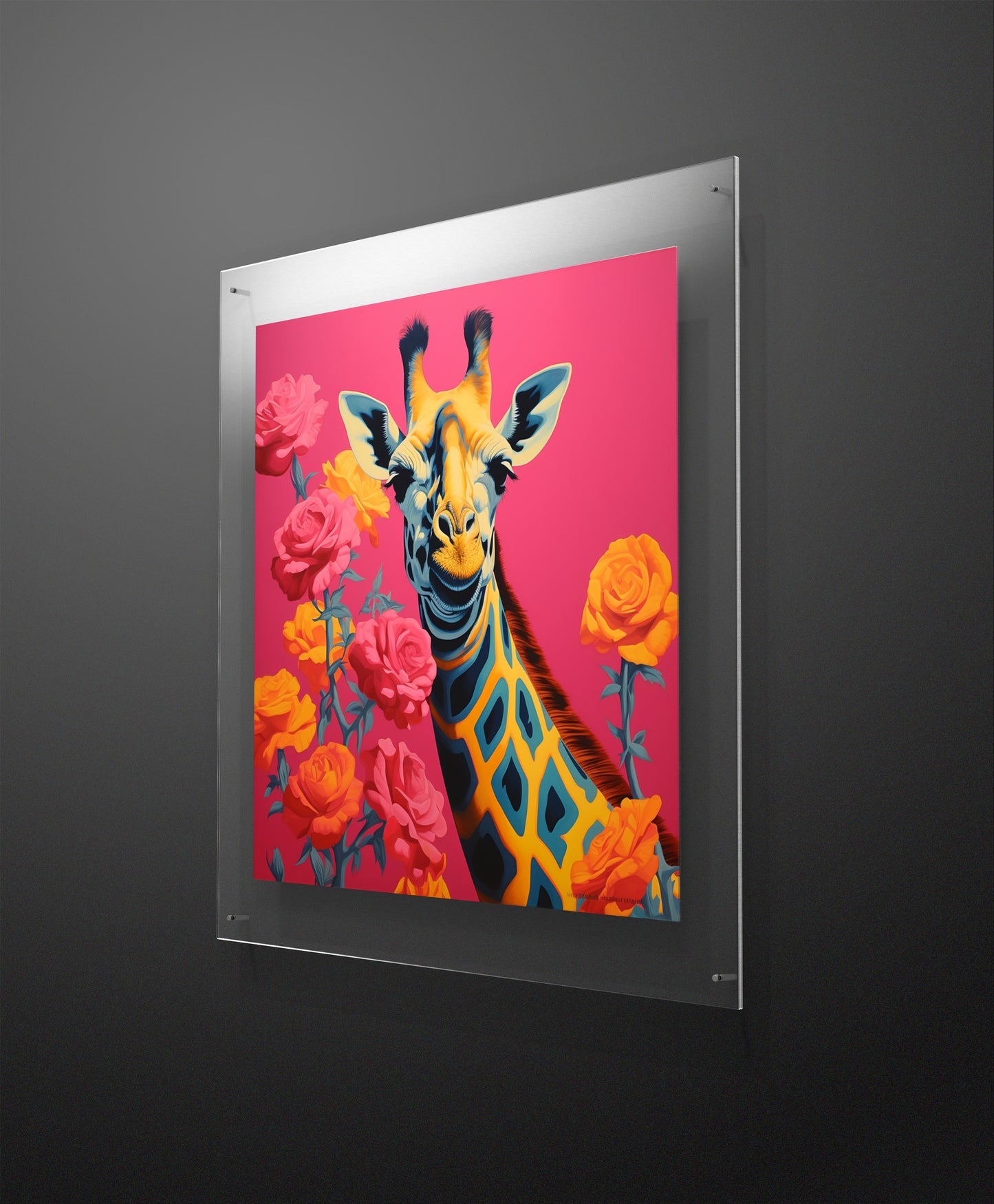 Giraffe Garden Wall Art