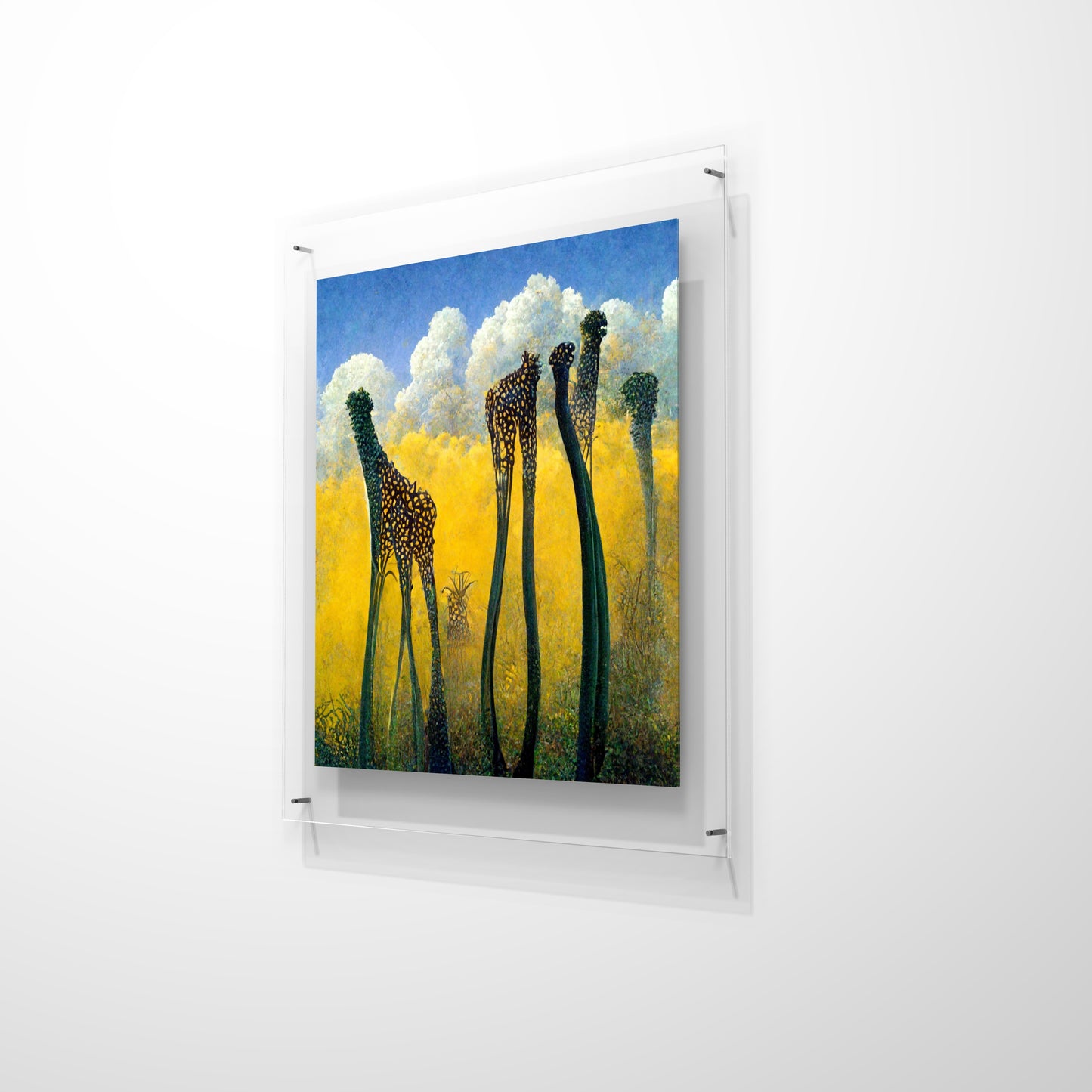 Giraffes Garden Wall Art