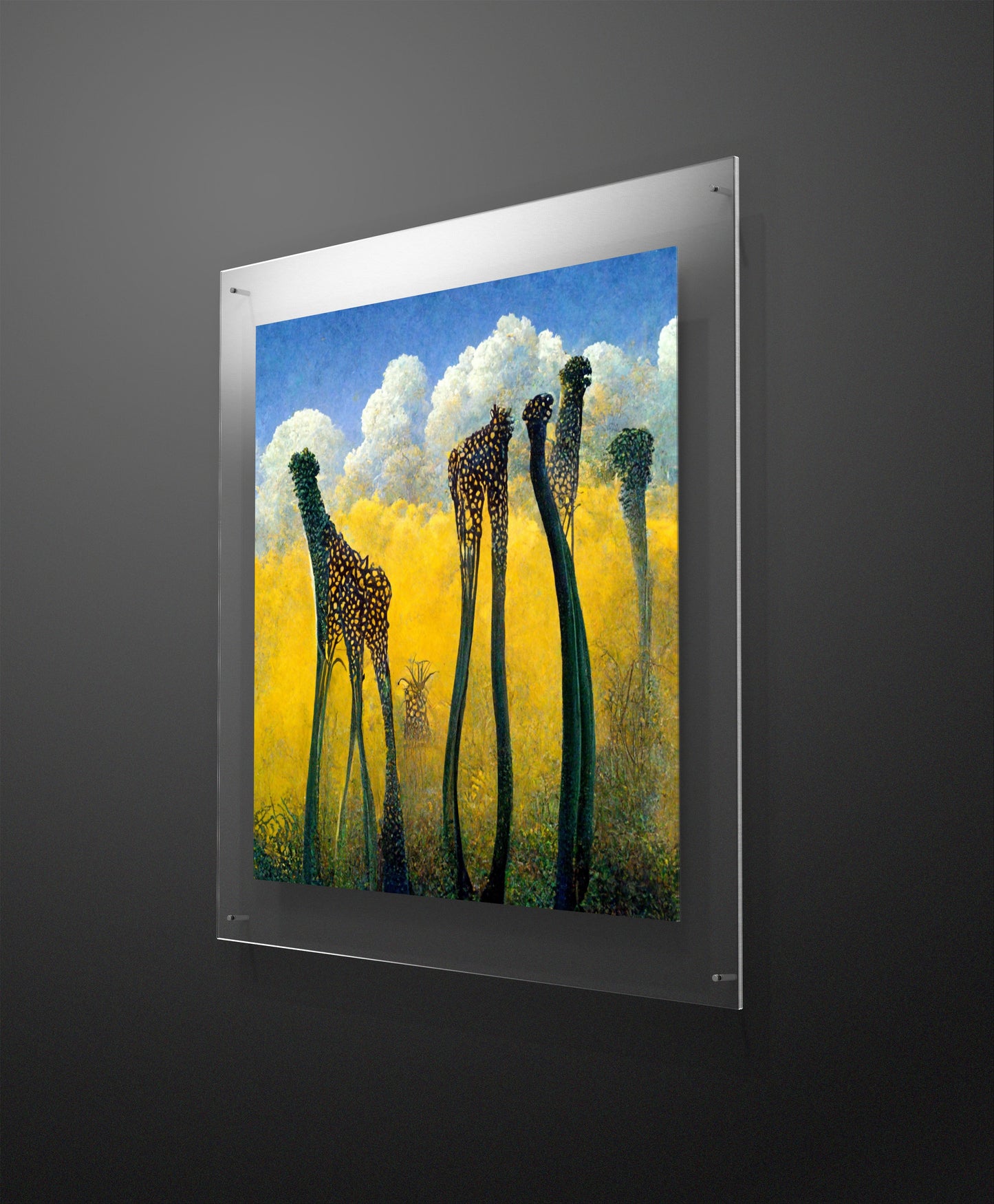 Giraffes Garden Wall Art