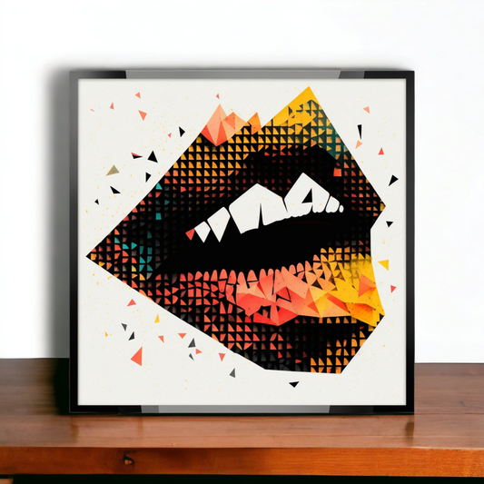 Modern Art Canvas- Lips