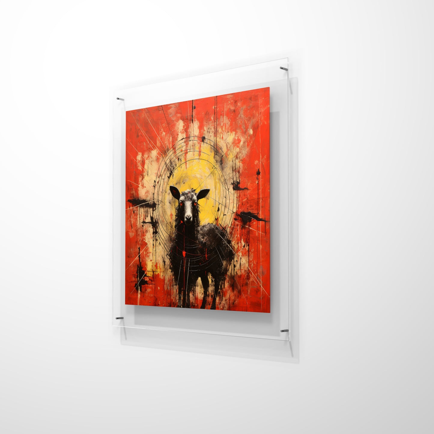 Atomic Sheep Garden Wall Art