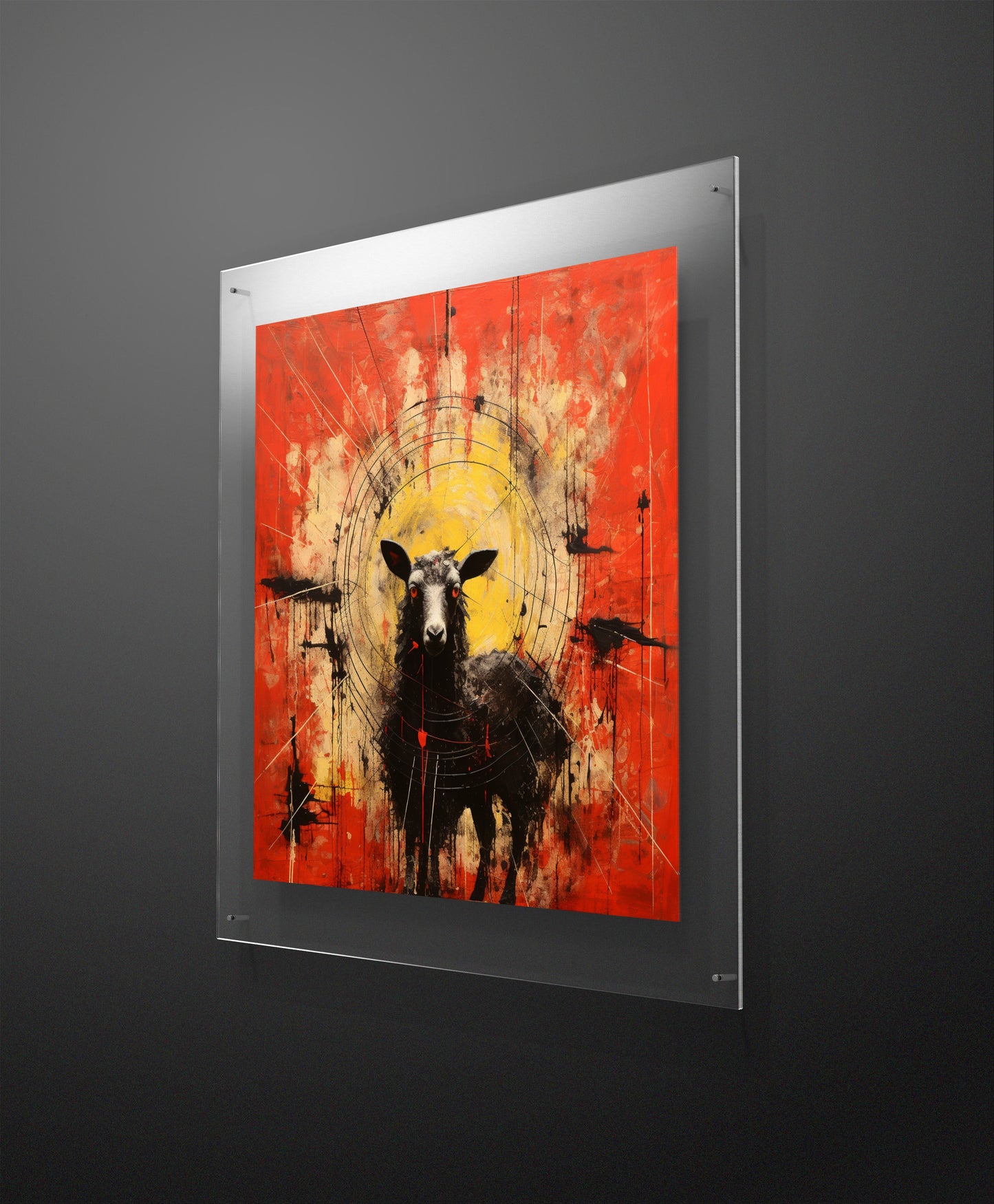 Atomic Sheep Garden Wall Art