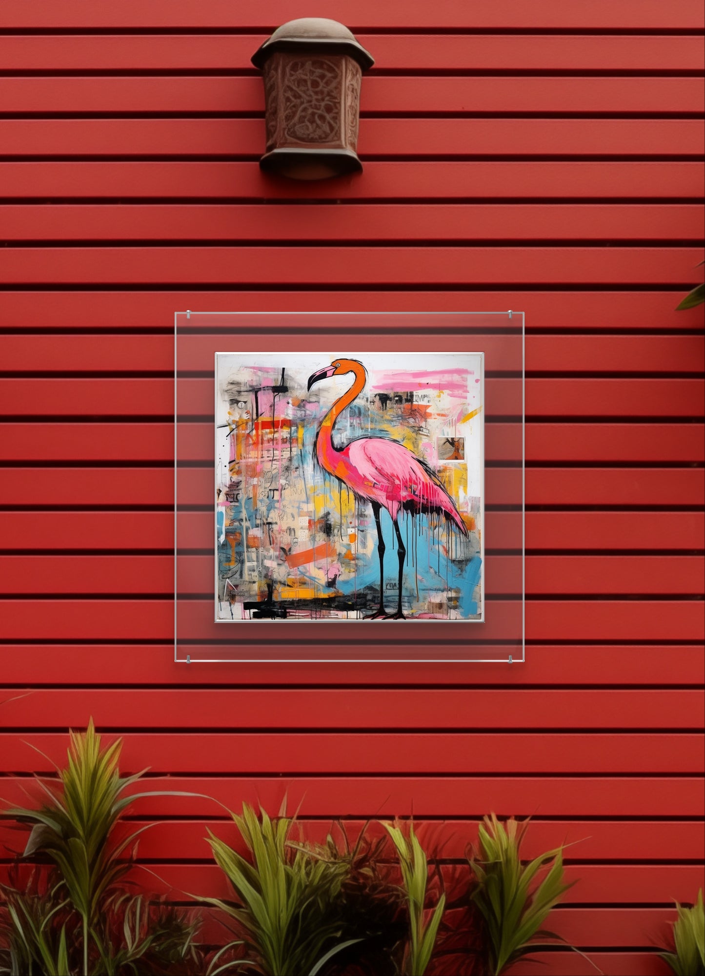 Flamingo Garden Wall Art